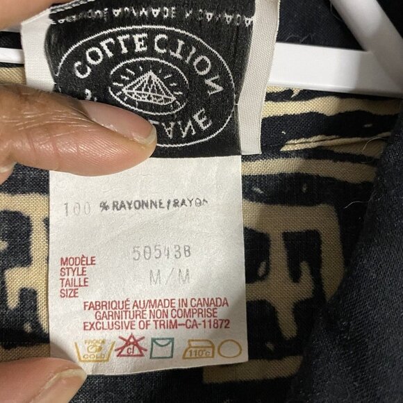 Jane Lane Collection Women's Vintage Patterned Button-Up Shirt Sz M - Picture 7 of 8